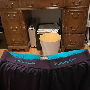 Soft merino purple medium 150 icebreaker leggings worn minimally aqua.lettering